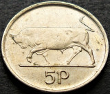 Moneda 5 PENCE - IRLANDA, anul 1992 * cod 2181