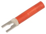 Conector de laborator tip furcă roşu 20A, 1kV, 37mm - SCH&Uuml;TZINGER