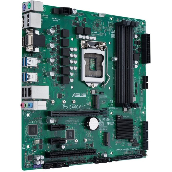 Placa de baza ASUS Pro B460M-C, LGA 1200, bulk, refurbished