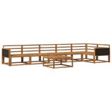 vidaXL Set de canapele de exterior 7 pcs natural Lemn Solid de Acacia 3382612