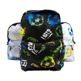 Ghiozdan pentru scoala model Fotbal,1 compartiment,3 buunare,textil,diverse culori,32x14x42 cm