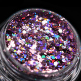 Cumpara ieftin Glitter cosmetic holografic(violet) pentru machiaj/bodyart PK106 KAJOL Beauty&reg;,