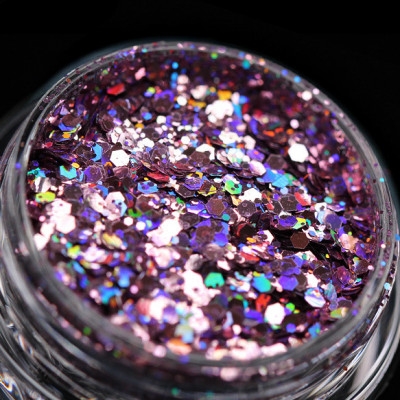 Glitter cosmetic holografic(violet) pentru machiaj/bodyart PK106 KAJOL Beauty&amp;reg;, foto