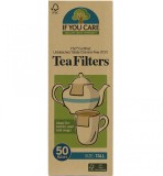 Filtre de ceai inalte, nealbite, fara clor, compostabile, 50buc, If You Care