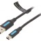 Cablu USB 2.0 A la B Mini 2m Negru