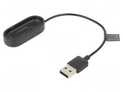 Cablu &amp;Icirc;ncărcare Smartwatch 0.2m Negru 1A foto