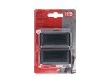 Clips fixare centura siguranta auto Carpoint Type-T, set 2 bucati, negre, reduc presiunea pe piept si frecarea la gat