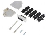Conector D-Sub 15 PIN Mamă Drept cu Terminal pe Șurub pentru Cablu