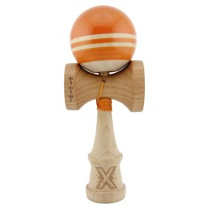 Kendama X Rainbow Originala, Ata 55 cm Portocaliu/Maro