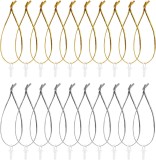 Set de 120 agatatori pentru oua de Paste Naler, auriu/argintiu, plastic, 7,5 cm