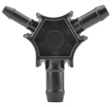 Calibrator tevi Pex universal, diametru 16 mm / 20 mm / 25 mm, plastic, negru