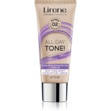 Lirene ALL DAY TONE! make up hidratant pentru o piele radianta culoare 02 Natural 30 ml