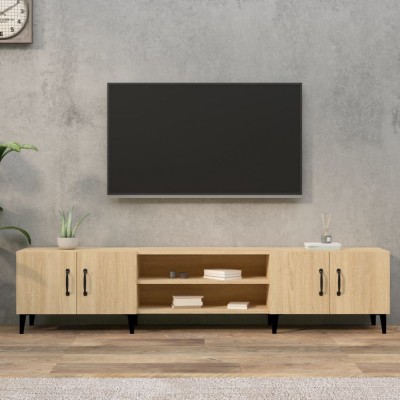 vidaXL Comodă TV, stejar sonoma, 180x31,5x40 cm, lemn prelucrat foto