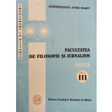Facultatea de filosofie si jurnalism, anul III