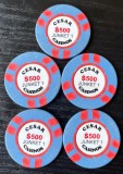 Memorabilia Casino București &ndash; Jetoane originale Cesar Casinos $500 Ediție Junket VIP
