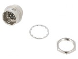 Conector circular HR10 push-pull soclu argintat PCB THT