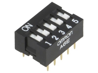 Comutator DIP-SWITCH 5 secțiuni ON-OFF foto