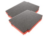 Insert Spuma Cutie Unelte LeanFoam 386x286x40mm Grafit-Rosu Produs 2 Bucati