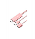 Cablu Adaptor Convertor USB la HDMI VENTION PREMIUM-Culoare Roz