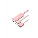 Cablu Adaptor Convertor USB la HDMI VENTION PREMIUM-Culoare Roz