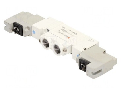 Ventil electromagnetic aluminiu IP65 1-7 bar 5/2 monostabil foto