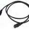 Cablu LIAN DUNG 3x0,75mm2 IEC C13 mamă NEMA 5-15 (B) PVC 3m negru