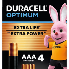 Baterie alcalina Duracell Optimum R3 (AAA) 4 buc/blister