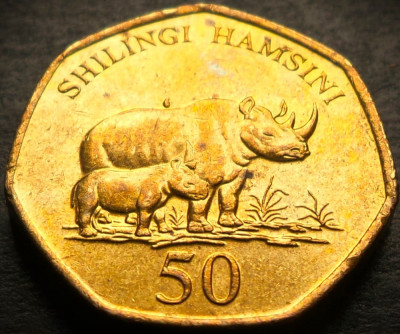 Moneda exotica 50 SHILINGI HAMSINI - TANZANIA, anul 2012 * 790 = A.UNC - LUCIU foto