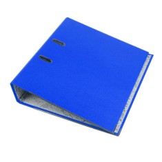 Biblioraft albastru A4 pentru arhivare documente &ndash; Cotor 7.5 cm, Bordura Metalica, 500 Coli