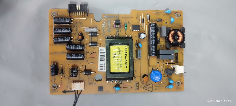 Carte D'alimentation TV (PSU) Polaroid P24LED12 - Compatible Plusieurs Modèles - Occasion Fonctionnelle