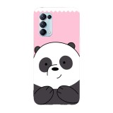 Husa compatibila cu Oppo A72 model Sweet panda We Bare Bears, Silicon, TPU, Viceversa, Transparent, Carcasa