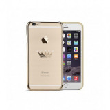 Husa Capac Astrum CROWN Apple iPhone 6/6s Gold Swarovski, Plastic, Carcasa