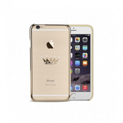 Husa Capac Astrum CROWN Apple iPhone 6/6s Gold Swarovski foto