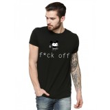 Tricou barbati negru - f*ck off Mickey Mouse - M