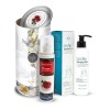 Pachet ingrijire faciala, Lapte demachiant 200 ml + Hidrolat de trandafir 200 ml, Nirvana Spa