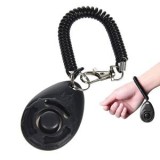 Clicker dresaj c&acirc;ini cu curea pentru &icirc;ncheietură, Negru, CMCLASS