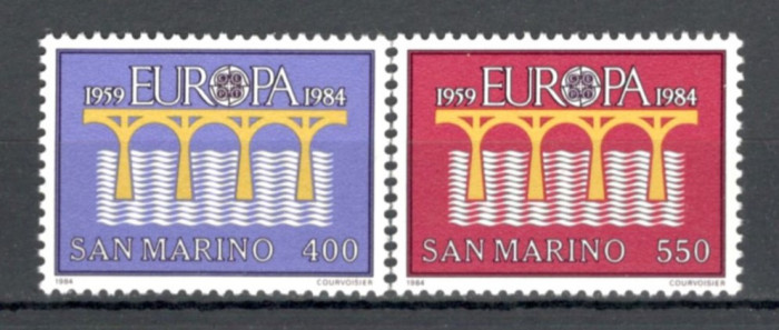 San Marino.1984 EUROPA-25 ani CEPT SE.599