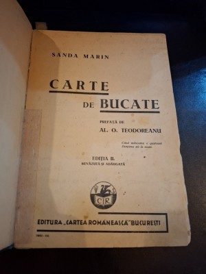 Carte de Bucate (editia II) - Sanda Marin foto
