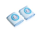 Genunchiere Protectie Bebelusi BabyJem, Bleu - 2 bucati, 6 luni+, Respirabile, Velcro, 9x31cm