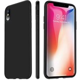 Husa Apple iPhone X, Elegance Luxury, Silicon TPU Slim Antisoc NEGRU