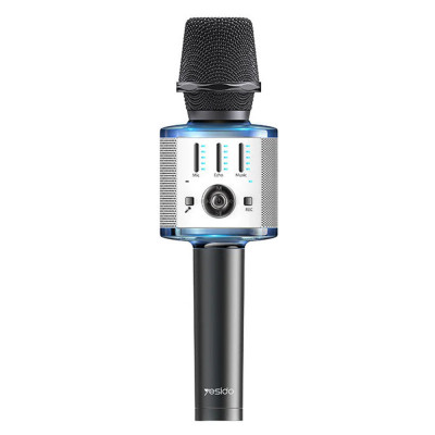 Microfon karaoke yesido portabil, negru foto