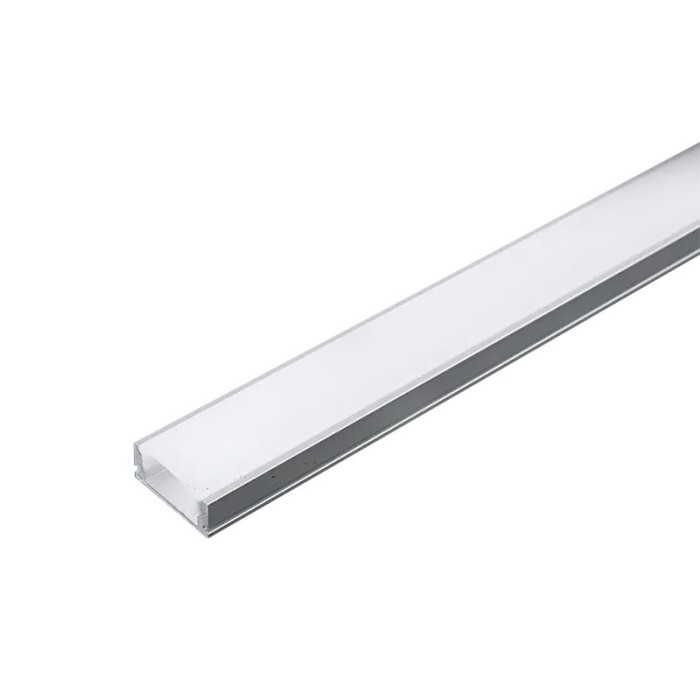 Profil aluminiu 2m pentru Banda LED 17.4mm x 7mm cu difuzor alb mat si ...
