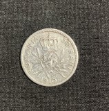 Moneda 50 bani 1910 argint