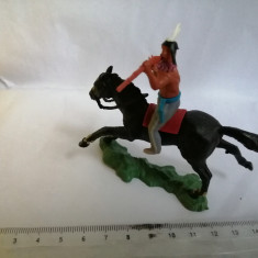 bnk jc Figurina de plastic - indian calare - Hong Kong - copie dupa Timpo