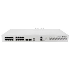 Switch 8 x RJ45 Gigabit PoE af/at, 10 x RJ45 Gigabit, 2 x SFP+ 10G, NAND, 1U - MikroTik CRS418-8P-8G-2S+RM