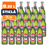 Cumpara ieftin Bere Blonda BECKS, 0.33L, Sticla, 24 Buc/Bax, Bere Blonda, Bere Becks, Bautura Alcoolica, Bere 0,33L, Bere Sticla