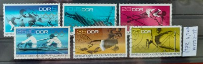 TS21 - Timbre serie DDR - 1972 Sport Olimpic foto