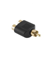 Adaptor RCA la 2x RCA mama aurit Cabletech foto