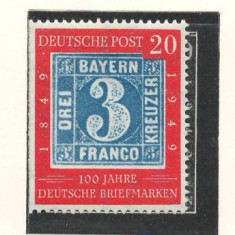 Germania 1949 Mi 113/15 MNH - 100 de ani de timbre