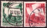 Seria Completă Germania 1936 - Congresul de la N&uuml;rnberg Reichsparteitag, 2v (Mi. 632-633) - Ștampilate -A222